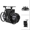 Desk Clock Bicycle Shape Flip Vintage Decor Clock for Desk Clock Flip Down Clock Novelty Desk Clock (Black)