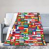Flags Of All Countries (12) Blanket Quality Warm Soft Throw Blanket Winter Girls Boys Bedroom Comfortable Bedspread