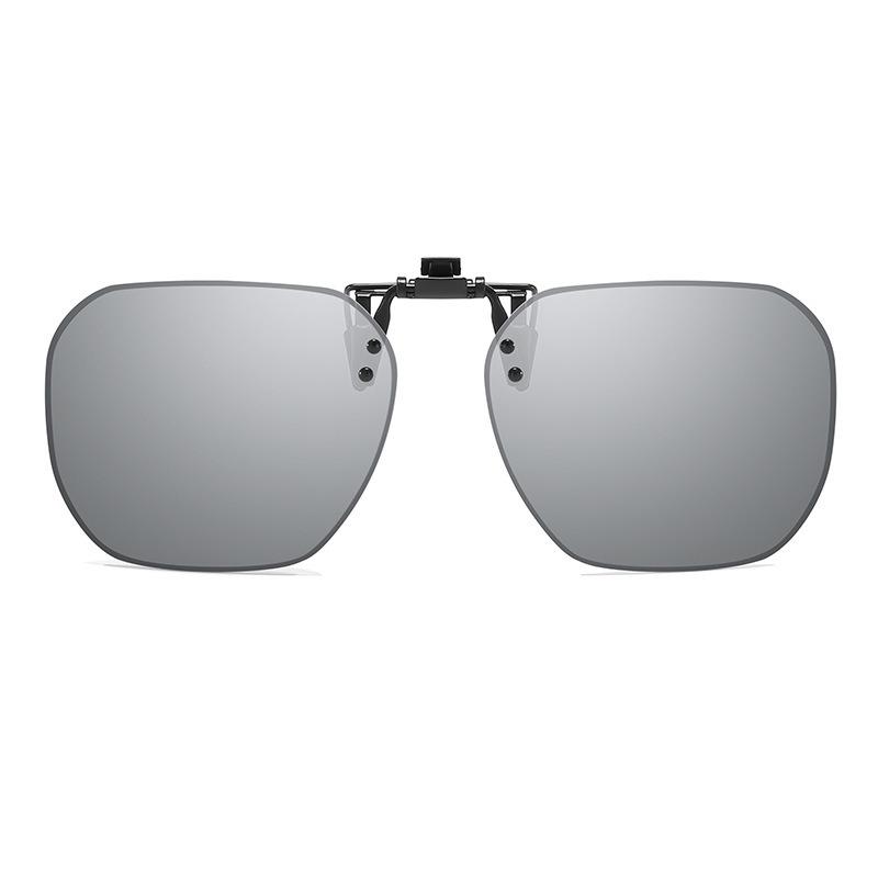 New Arrival Flip-up Sunglasses Clips for Myopia Glasses Retro Square  Glass Clip-on Sunglass Clip