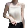 Spring-Summer Silk Satin One-Shoulder Slim Fit Camisole for Women