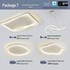 Modern Minimalist Ceiling Light Package with Smart Home Integration for Whole House