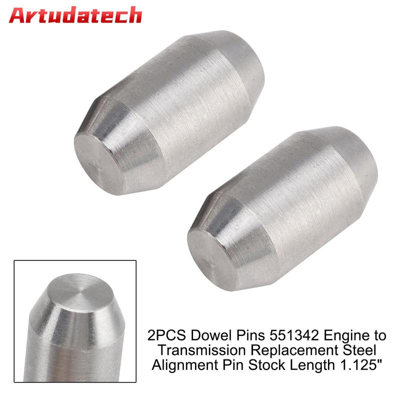 Artudatech 2PCS Dowel P 551342 Engine to Transmission Alignment Pin Stock Length 1.125