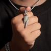 Ожерелье с подвесками Shine Full Zircon Lightning Ожерелье для женщин и мужчин Iced Out Chain Хип-хоп вечерние ювелирные аксессуары