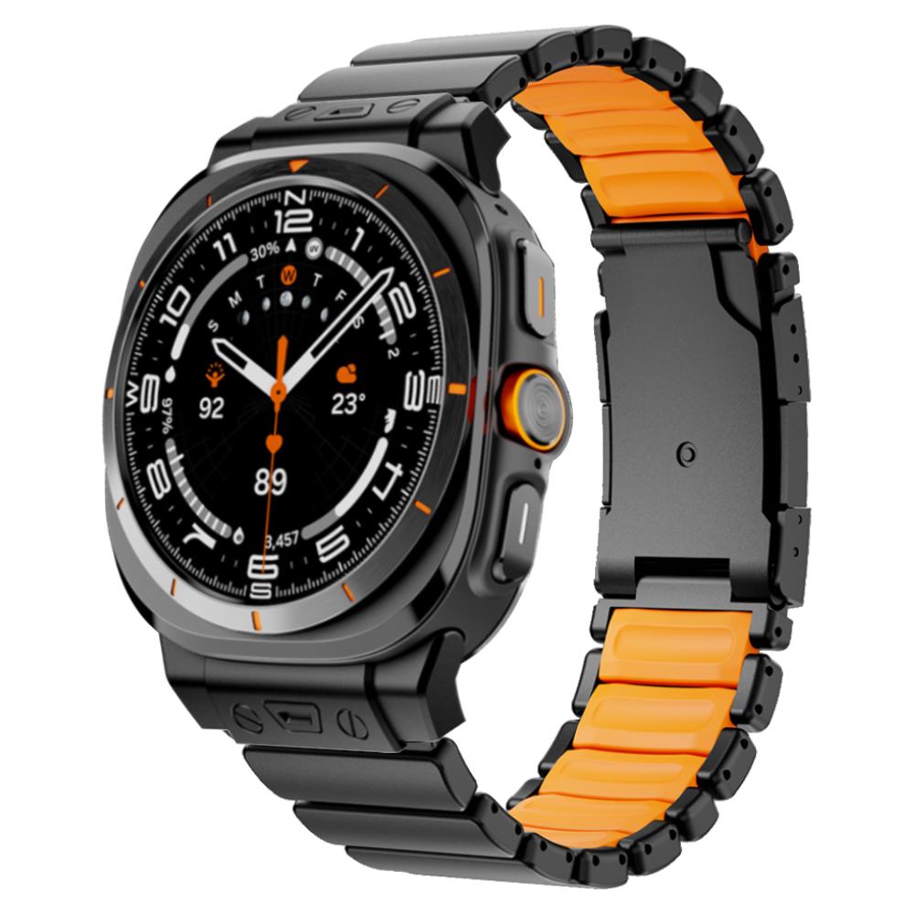 

Титановий ремінець без зазорів для Samsung Galaxy Watch Ultra 47 мм 2025 2024 Гумовий браслет для galaxy watch ultra 47 ММ Розкішний чоловічий ремінець Galaxy Ultra 47mm