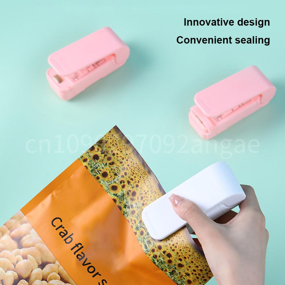 Mini Food Storage Sealer Battery Powered Heat Bag Sealing Machine Hot Bag Packaging Sealing Machine Kitchen Gadgets Accessories