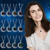 12 מתנות שרשרת ירח קונסטלציה לאמא מתנות לנשים לבנות שלה