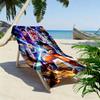 Son-Goku Print Beach Towel, Large Soft Quick Dry Towel for Beach Camping Swimming