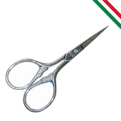 Stickschere - LOCAU - 9 cm - Italienische Herstellung - Heißgeschmiedet - Verchromt ohne Nickel