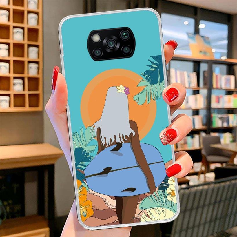 Surf Board Aesthetic Cover Phone Case For Xiaomi Poco F7 Ultra X7 X6 X5 Pro M7 Redmi 15C 15 13C 13 12C 12 10C 10 9A 9C 9T 9 Shel