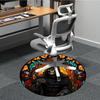 1pc Stained Glass Reaper Chair Carpet for Office Non-Slip, Machine Washable Rug for Office, Room - Holiday Decor, Machine Made yy251016124