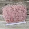 1 Meter Ostrich feather Trim Ribbon Dyed Various Long Ostrich Fringe 8-10CM feathers for crafts Dress/skirt Sewing Accessory
