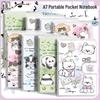A7 Mini Niedliches Hochwertiges Schülerheft – Tragbares Taschenformat Handgepäck-Notizbuch