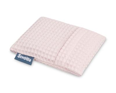 Premium Waffle Hot Water Bottle Powder Pink