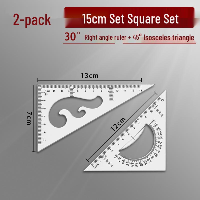 

Большой многофункциональный высокоточный набор треугольных линеек для архитектурного черчения и обучения
