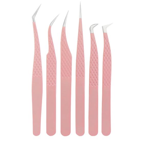 Lash Extension Tweezers for False Eyelashes Stainless Steel Lash Tweezers for Precise Eyelash Placement And Removal Rust-Proof Makeup Tool for