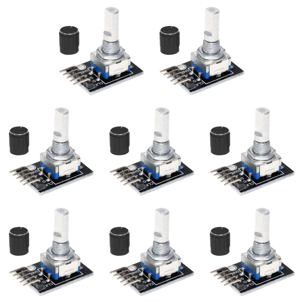1-10PCS 360 Degree Rotary Encoder Module KY-040 Brick Sensor Development Board with Knob Cap Potentiometer KIT DIY for Arduino