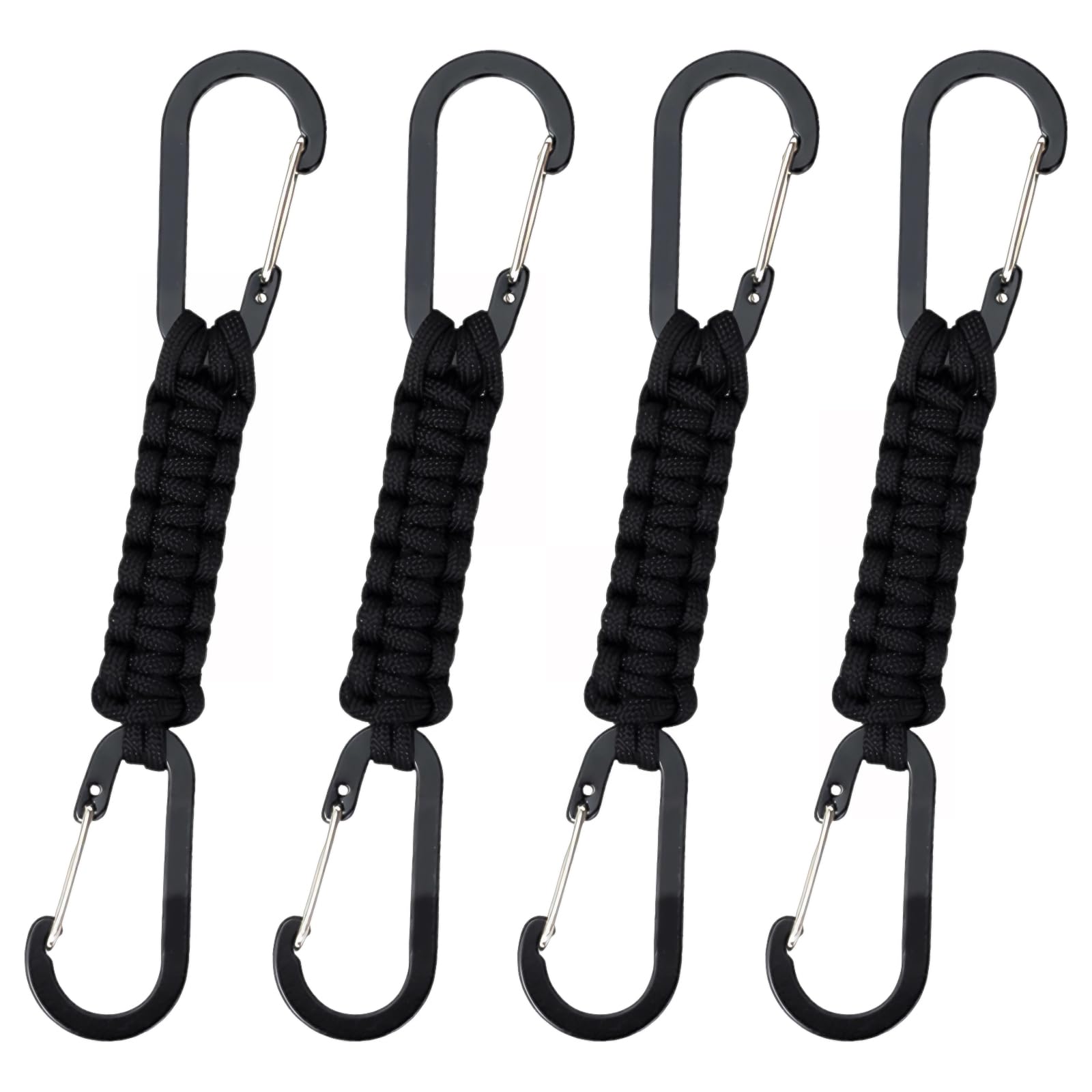 KDSSYFT Carabiner Double Head Set of 4 Aluminum Alloy Strap 20*3cm
