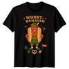 Oktoberfest Hotdog Wurst Behaved Mens T shirt Funny German Culture Unisex Tee