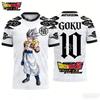 25-26 Dragon Ball Goku Football Jersey Anime Graphic T-shirt Sports  Men's T-Shirt Children's Clothing