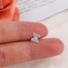 Geometric Transparent Women Titanium Steel Rainbow Stud Earrings Tragus Earrings Butterfly