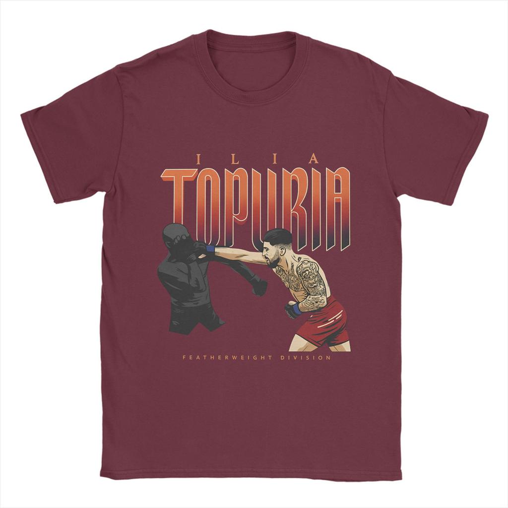 Ilia Topurias T-Shirts for Men  Humorous Pure Cotton Tee Shirt Crew Neck Short Sleeve T Shirts Plus Size Clothing