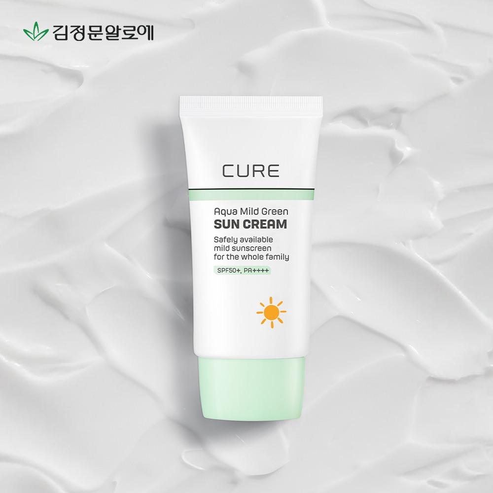 Kim Jeong Moon Aloe Cure Aqua Mild Green Sunscreen 40ml X 2