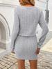 Women's Autumn & Winter Long-Sleeved Knitted Camisole Cardigan Dress
