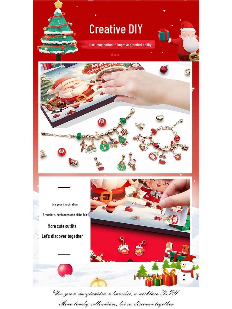 Christmas Runaway Princess DIY Bracelet Blind Box for Kids