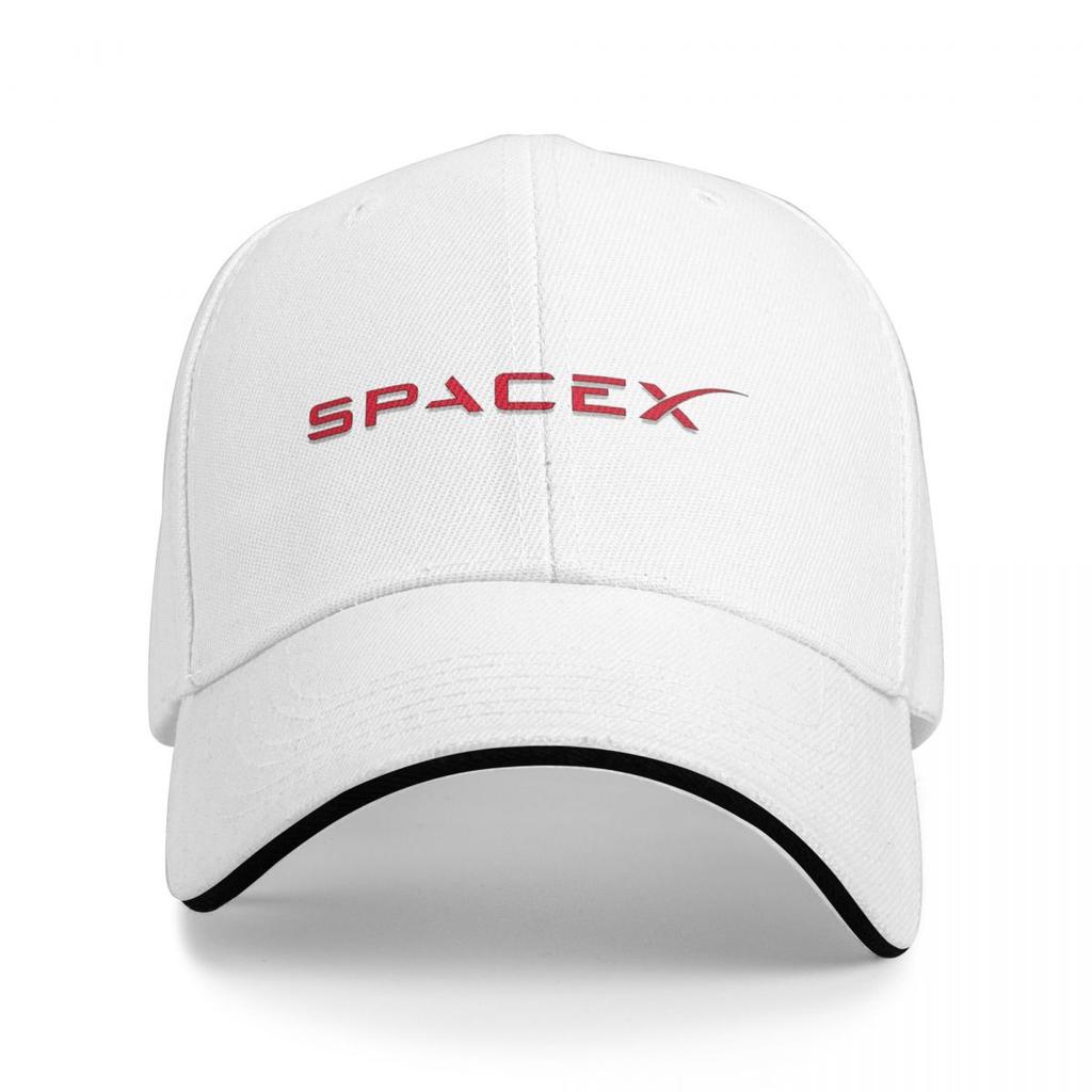 Spacex Spacex Logotyp Basebollkepsar Snapback Basebollhattar Andningsbar Avslappnad Keps Utomhus Unisex