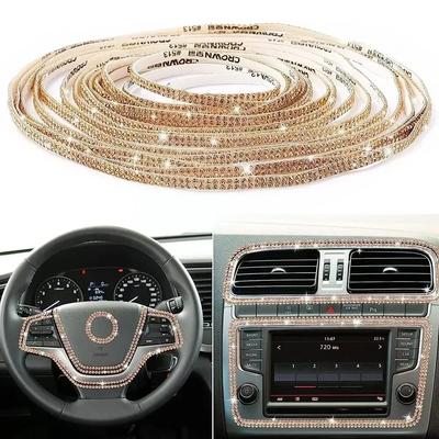 New Car Decorative Stickers Auto Crystal Artificial Diamond Girls Car Decoration Accessories Auto Interior Accessories