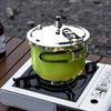 Stainless Steel Small Pressure Cooker, Simple Household Cooking Utensil, Outdoor Camping Travel Portable Folding Pressure Cooker