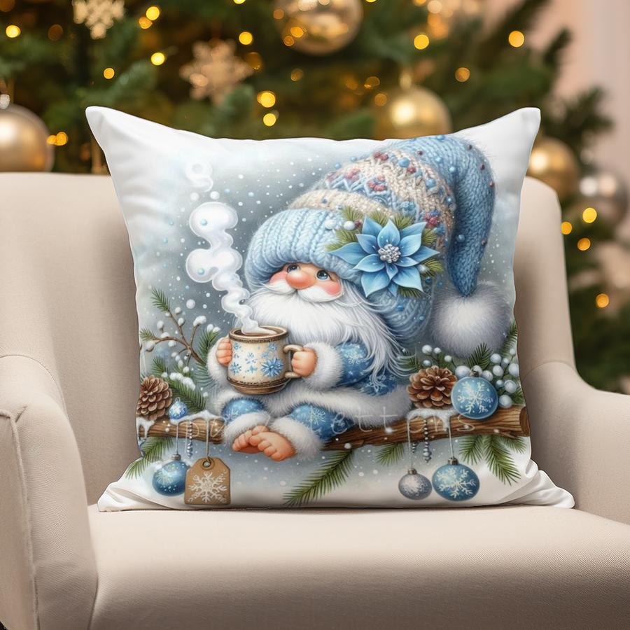 Home Decor Snowmen Christmas Decorative Pillow Suitable For Sofa Bedroom Car Pillow Cover Cushion Rectangular Back Cushion