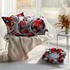 Christmas Cushion Pillowcase Printed 100% Polyester 45X45Cm Throw Pillowcover Decorative Sofa Cushion Pillowslip Home Decor