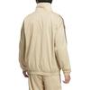 adidas Originals Klassiek Retro Drie Strepen Letterlogo Sport Lose Opstaande Kraag Lange Mouwen Jas Heren Jas Mist-Lichtbruin JL8399