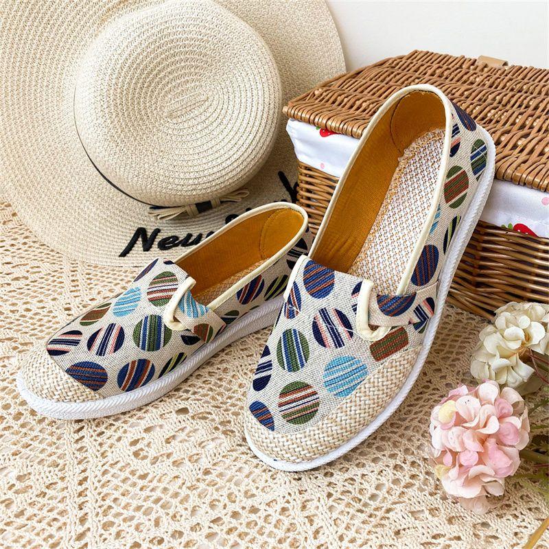 Женская обувь Старая пекинская тканевая обувь Обувь для матери Туфли на плоской подошве — фото 5