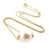 Les Trésors De Lily [J2096] - Gold-Plated Necklace 'Perla' Ivory Gold