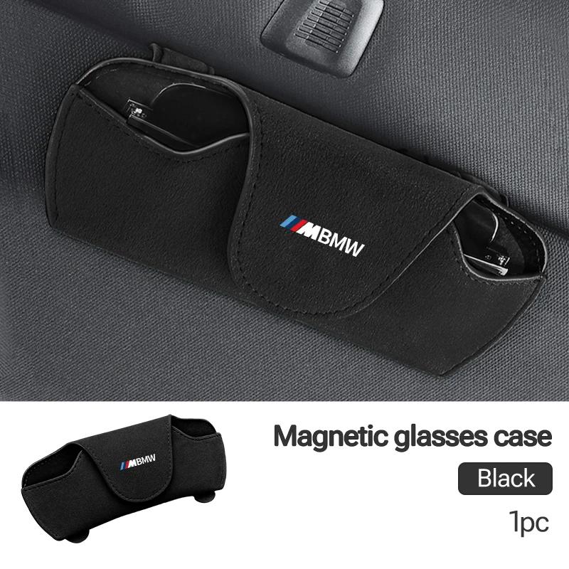 2025 Hot Car Visor Glasses Holder Clip Sunglasses Storage Case Accessories For BMW Performance X1 X3 X5 E39 E46 E90 F20 E60 F30