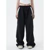 HOUZHOU Casual Baggy Hosen Frauen Vintage Übergroßen Hip Hop Joggers Harajuku Streetwear BF Weibliche Jogginghose Breite Bein Hosen