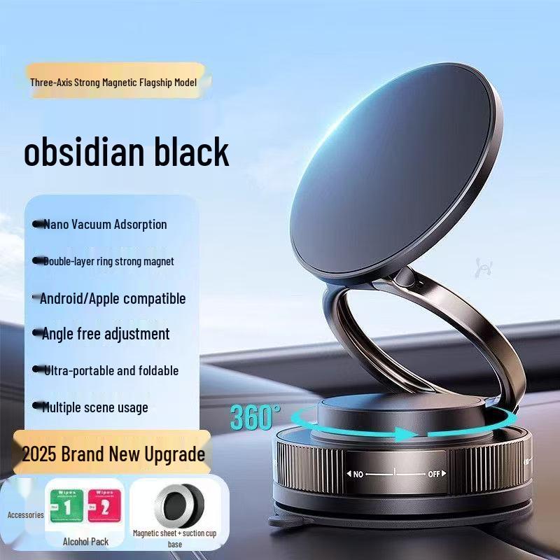 Magnetic Car Phone Holder with Suction Mount