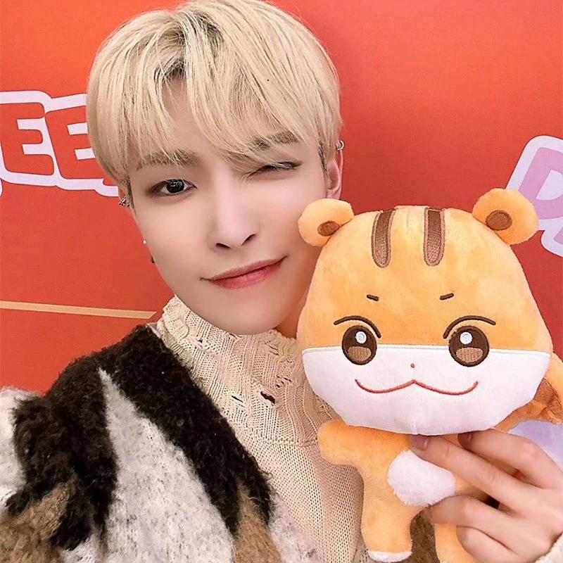 Kpop ATEEZ Seonghwa Hongjoong Plush Figures Cartoon Yunho Yeosang San Mingi Wooyoung Jongho 10/30CM Fans Collections Gifts