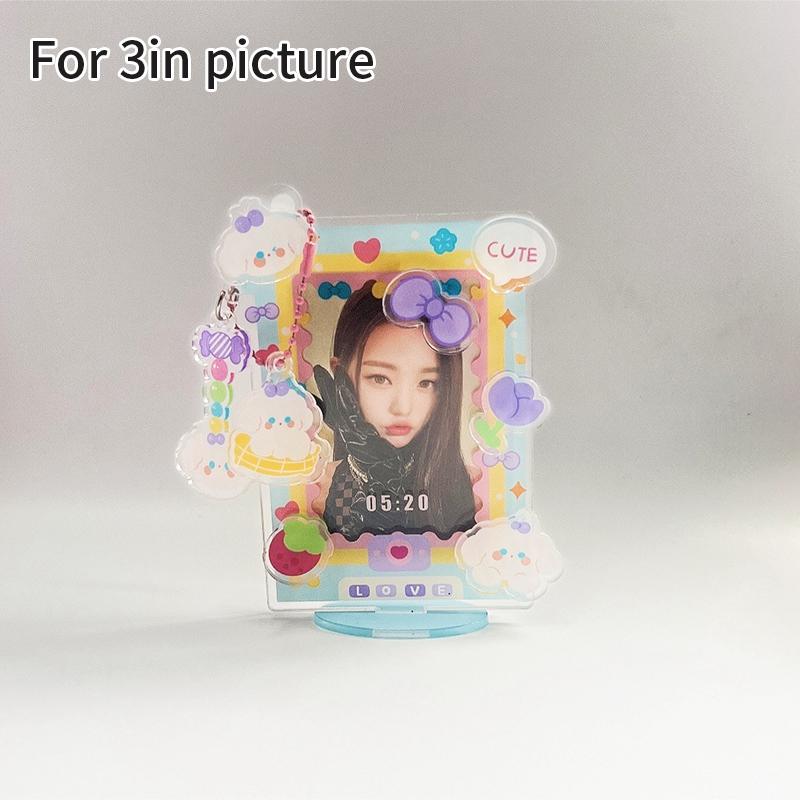 Arylic Photocard Holder 3 Inch Kawaii Photo Frame Picture Protector Card Case Idol Star Photo Binders Photo Packaging Supplies