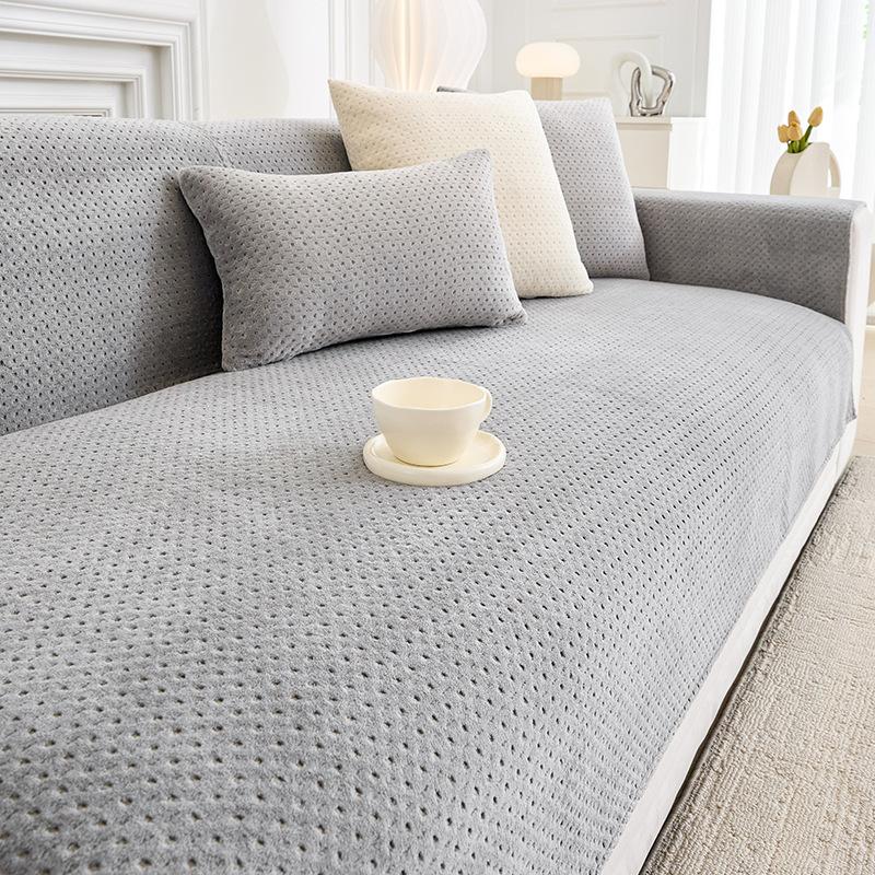 

Autumn and Winter Thick Plush Sofa Cover, Pet Friendly Anti Slip Sofa Cover , Suitable for Living Room, Office, Bedroom 1/2/3/4 Sofa Furniture 90*160cm