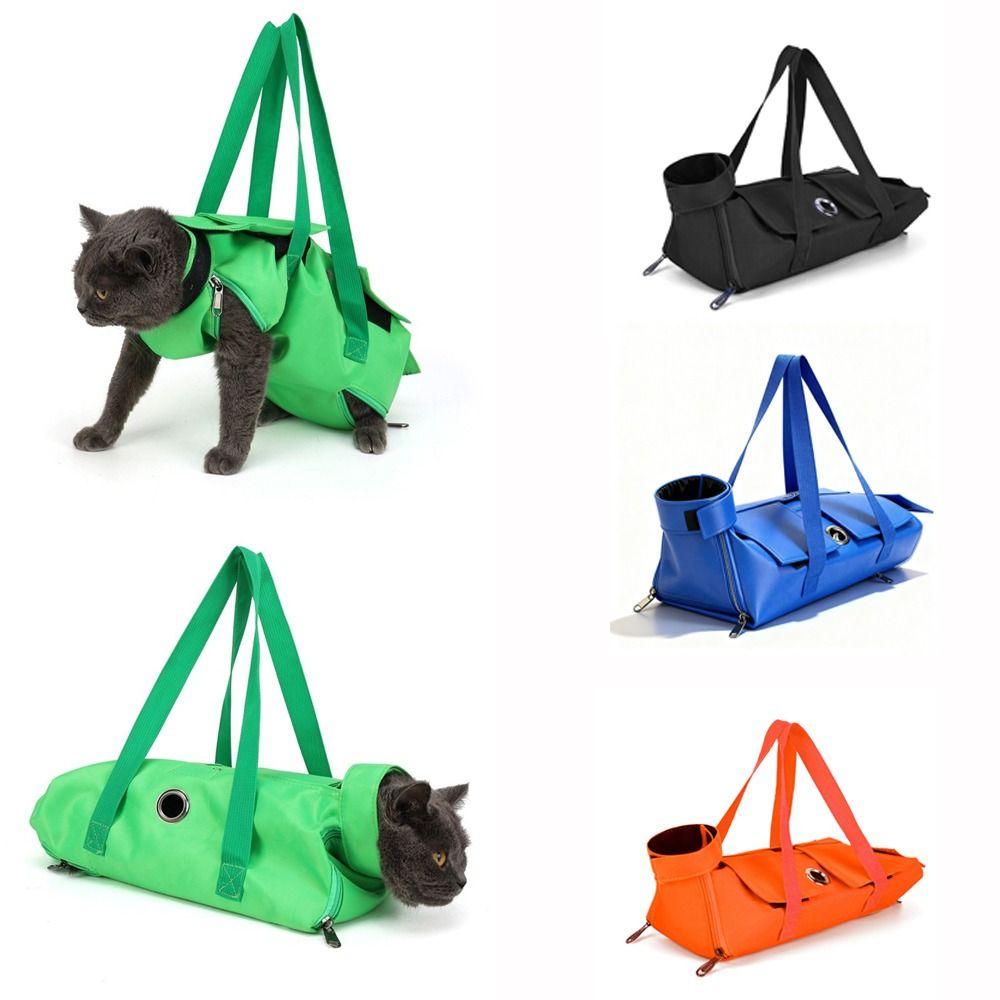 Double Shoulder Pet Travel Bag Breathable Cat Injection Bag Portable Cat Bathing Bag Pet Supplies