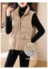 Women's down cotton vest women's autumn and winter new vest women's vest with a popular small coat