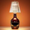 Wireless Bottle Lamp 3-Color Touch Dimming Cordless Lampshade Rechargeable Wine Bottle Lights for Bedroom Living Room Kitchen