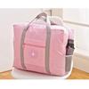 Women’s Foldable Large Capacity Travel Bag: Maternity Handbag, Portable Storage with Round Label, Airplane-Friendly.