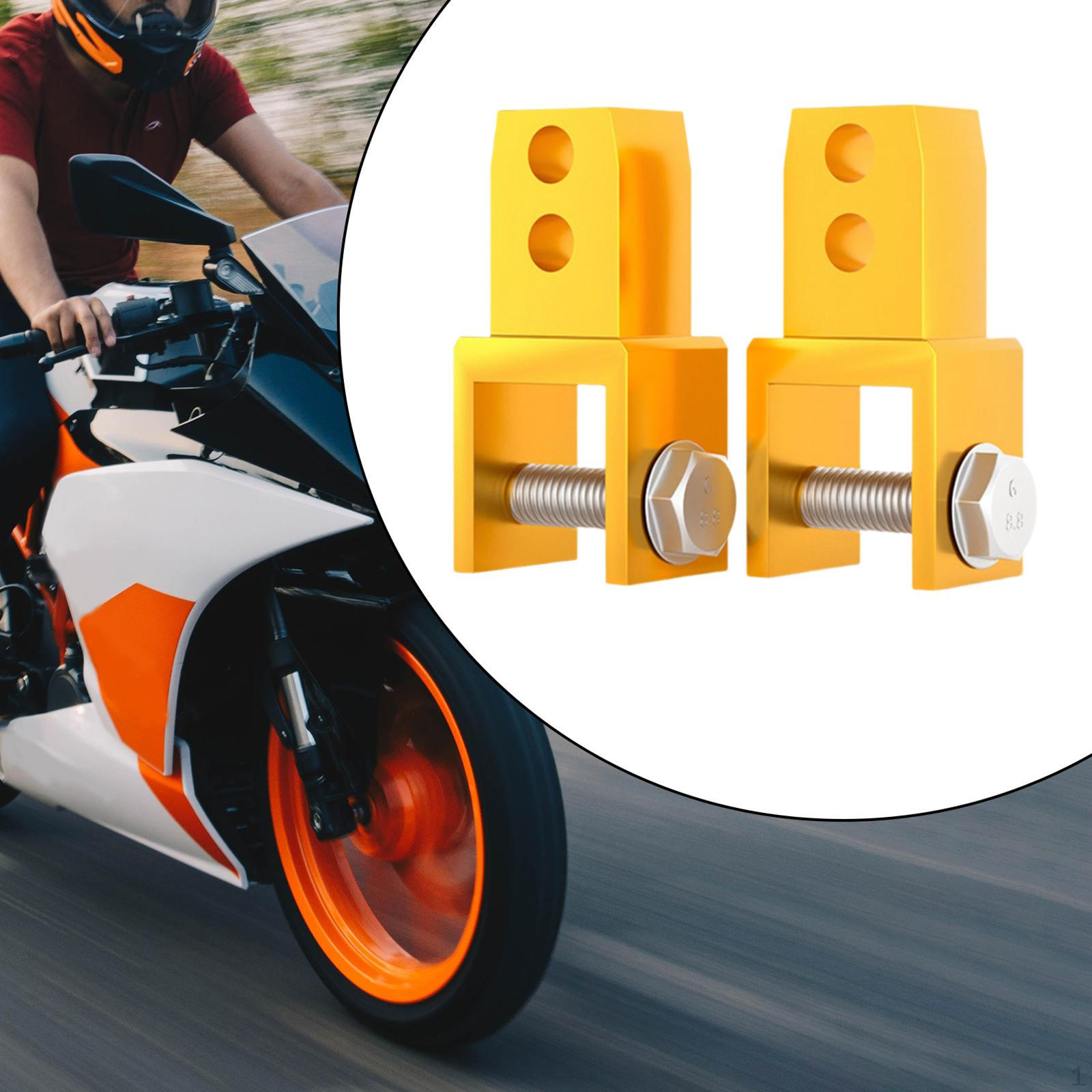 

2 шт., удлинитель, конический стояк, задний амортизатор мотоцикла, прямая замена жёлтый