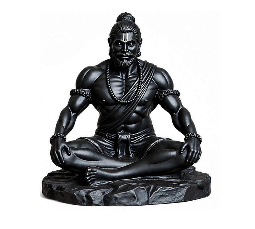 TreegoArt Statuetta Decorativa di Hanuman, Statua Showpiece per Cruscotto Auto, Tempio di Casa, Scrivania d'Ufficio e Stanza Pooja - Altezza 4 Pollici (circa)