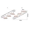 Staircase Shape Wall Display Shelf Iron Art Wall Hanging Flower Pot  Wall Decor