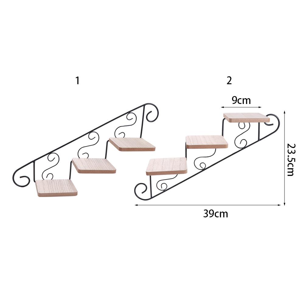 Portafiori a parete a forma di scala, stile americano, portafiori sospeso a parete, caffetteria